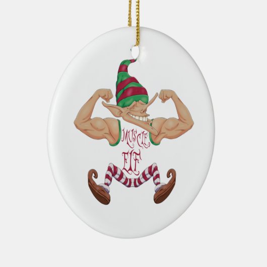 Muskel Elf Keramik Ornament (Rechts)