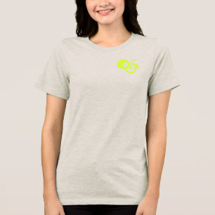 Muskel Flamme - Bizeps Stärke und Energie Tri-Blend Shirt