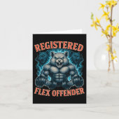 Muskel Hamster registrierter Flex Offender Funny G Karte (Gelbe Blume)