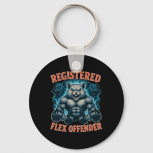 Muskel Hamster registrierter Flex Offender Funny G Schlüsselanhänger