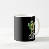 Muskel Hardcore Avocado Funny Kaffeetasse (VorderseiteRechts)