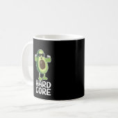 Muskel Hardcore Avocado Funny Kaffeetasse (Vorderseite Links)