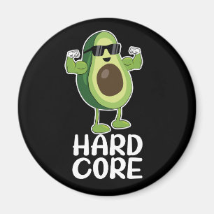 Muskel Hardcore Avocado Funny Magnet