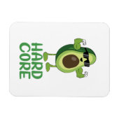 Muskel Hardcore Avocado Funny Magnet (Horizontal)