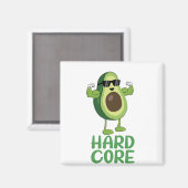 Muskel Hardcore Avocado Funny Magnet (Vorderseite/Rückseite)
