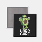 Muskel Hardcore Avocado Funny Magnet (Vorderseite/Rückseite)