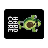 Muskel Hardcore Avocado Funny Magnet (Horizontal)