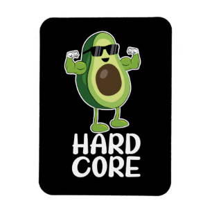 Muskel Hardcore Avocado Funny Magnet