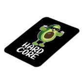 Muskel Hardcore Avocado Funny Magnet (Linke Seite)