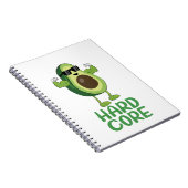 Muskel Hardcore Avocado Funny Notizblock (Rechte Seite)