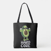 Muskel Hardcore Avocado Funny Tasche (Rückseite)
