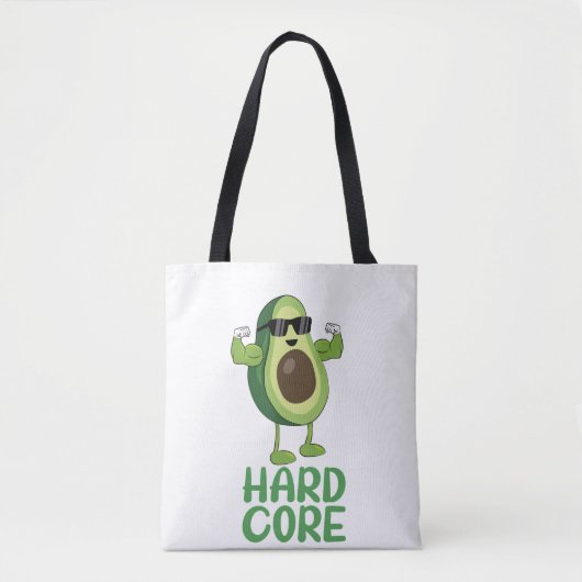 Muskel Hardcore Avocado Funny Tasche (Vorderseite)