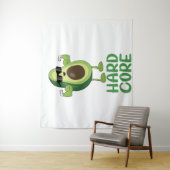 Muskel Hardcore Avocado Funny Wandteppich (Beispiel)