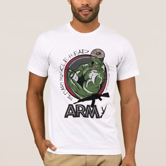 Muskel-Hauptmilitärarmee-Abteilung T-Shirt (Vorderseite)