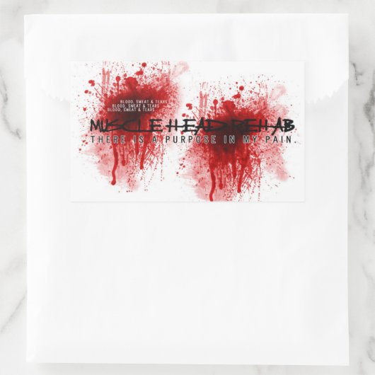 Muskel Head Rehab Aufkleber (Tasche)