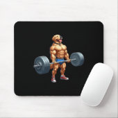 Muskel-Labrador-Hund Schwerstarbeit Mousepad (Mit Mouse)