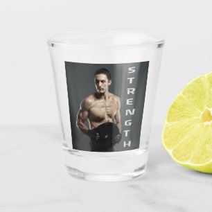 Muskel Man Strength Lift Weight Gym Workout Schnapsglas
