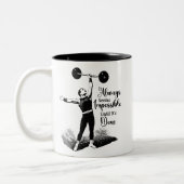 Muskel Man, Strong Man, Coffee, Mancave, Wrestling Zweifarbige Tasse (Links)