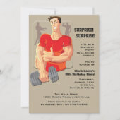 Muskel-Mann-Einladung Einladung (Vorderseite)