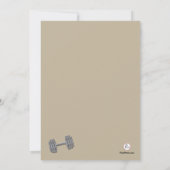 Muskel-Mann-Einladung Einladung (Rückseite)