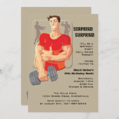Muskel-Mann-Einladung Einladung (Vorne/Hinten)