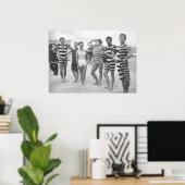 Muskel Männer Flexi, Schwarz und Weiß Vintag Poster (Heimbüro)