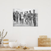 Muskel Männer Flexi, Schwarz und Weiß Vintag Poster (Küche)