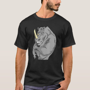 Muskel-Rhino-Fitness Rhinoceros Bodybuilder Ani T-Shirt