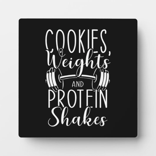 Muskel-Shakes & Funny Gym Plaque Fotoplatte (Vorderseite)