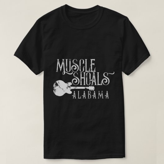 Muskel Shows Alabama mit Gitarrensumpf Soul Musi T-Shirt (Design vorne)