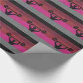 MUSKEL-STOLZ-FLAGGE GESCHENKPAPIER (Ecke)