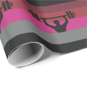MUSKEL-STOLZ-FLAGGE GESCHENKPAPIER (Rolleneckpunkt)