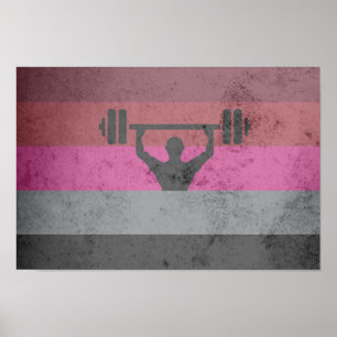MUSKEL-STOLZ-FLAGGE POSTER