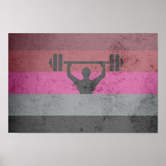 MUSKEL-STOLZ-FLAGGE POSTER (Vorne)