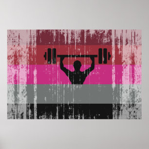 MUSKEL-STOLZ-FLAGGE POSTER