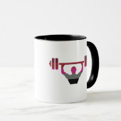 Muskel-Stolz Tasse (VorderseiteRechts)