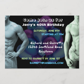 Muskel-Typ-kundenspezifische Geburtstags-Einladung Einladung