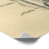 Muskelanatomie 1902 Vintag Poster (Ecke)