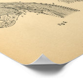 Muskelanatomie des Pferdes 1908 Vintag drucken Poster (Ecke)