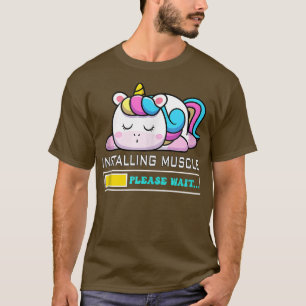 Muskelaufbau läuft, bitte warten Gym Rainbow Fairy T-Shirt