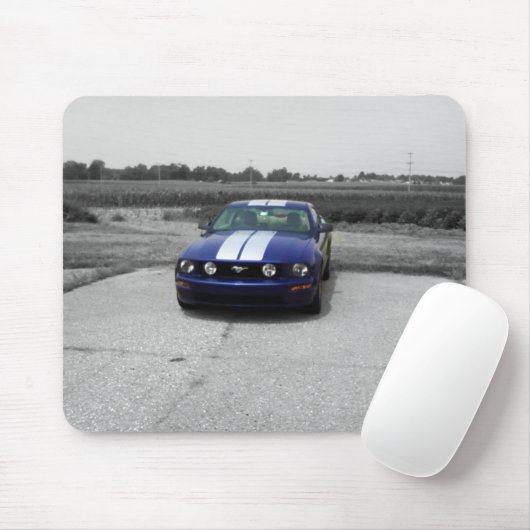 Muskelauto Blue Mousepad (Mit Mouse)