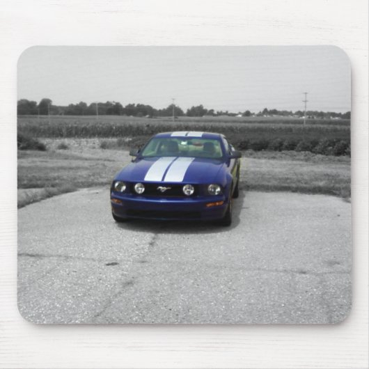Muskelauto Blue Mousepad (Vorne)