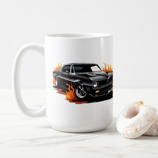 Muskelauto-Kaffeetasse Kaffeetasse (Mit Donut)
