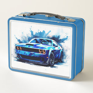 Muskelauto-Lunchbox Metall Brotdose