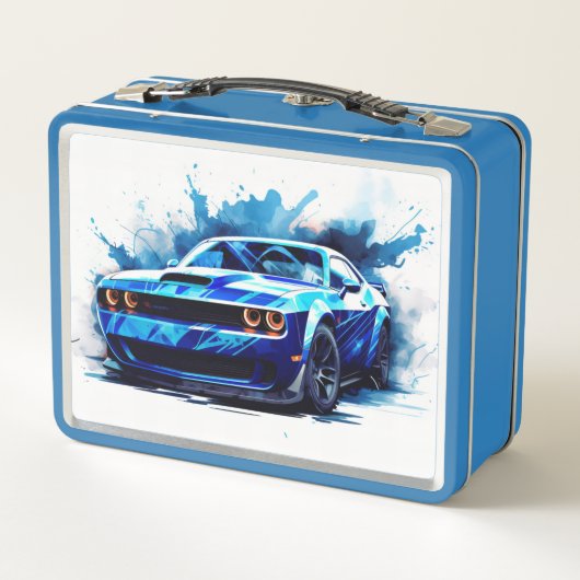 Muskelauto-Lunchbox Metall Brotdose (Rückseite)