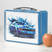 Muskelauto-Lunchbox Metall Brotdose (Beispiel)