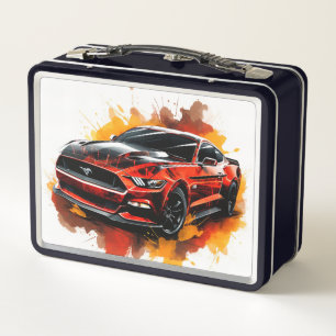 Muskelauto-Lunchbox Metall Brotdose