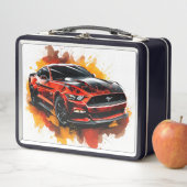Muskelauto-Lunchbox Metall Brotdose (Beispiel)