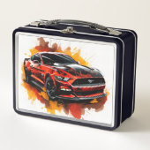 Muskelauto-Lunchbox Metall Brotdose (Vorderseite)