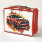 Muskelauto-Lunchbox Metall Brotdose (Vorderseite)